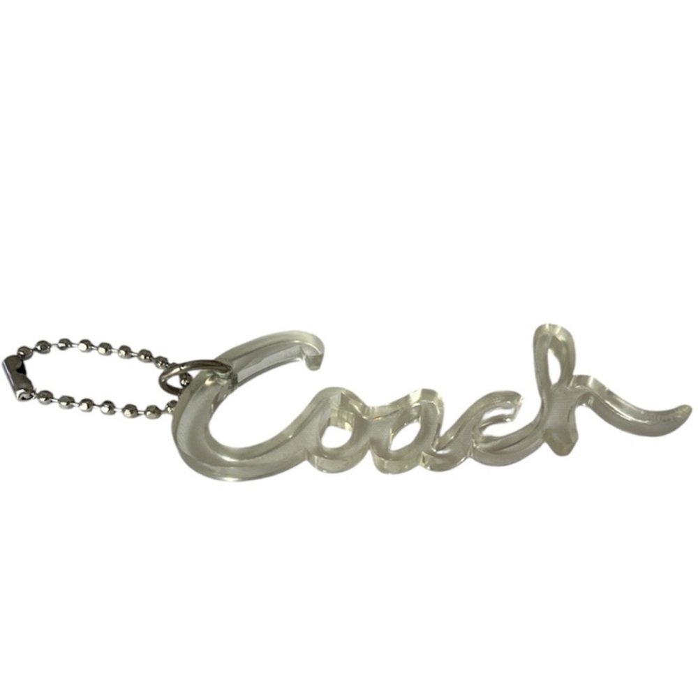 Coach Acrylic Script Hang Tag-EUC - image 1
